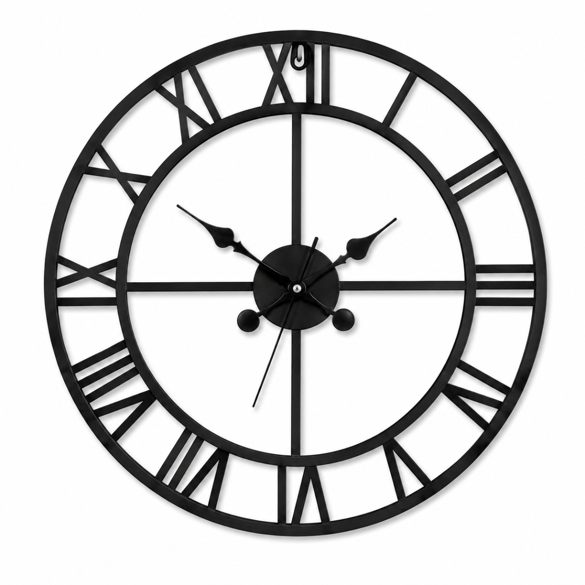 15-inch Roman Style Metal Wall Clock – Modern Minimalist Home Décor